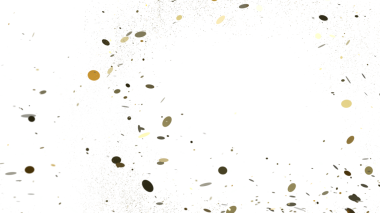 Beyaz arka planda izole edilmiş, altın konfetili soyut arkaplan.