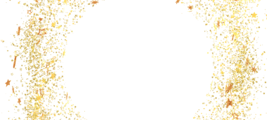 Kutlamalar İçin Beyaz Arkaplanda Altın Yıldız Konfeti Sınırı