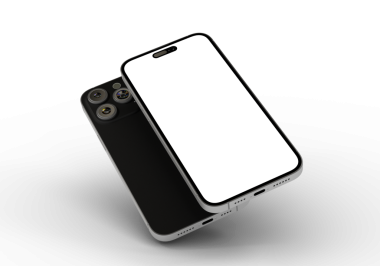 Sunum için boş ekranlı modern akıllı telefon tasarımı