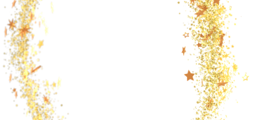 Beyaz arka planda altın yıldızlar ve konfeti, kutlama