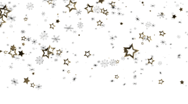 Altın Yıldızlar ve Kar Taneleri Soyut Şenlik Arkaplanı