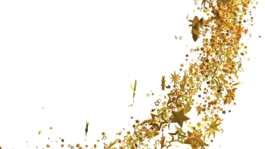 Beyaz Arkaplanda Altın Yıldızlı Parçacıklar, Lüks, Kutlama