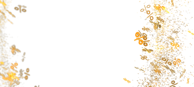 Satış için Beyaz Arkaplana Düşen Soyut Yüzde Sembolleri