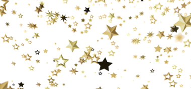 Kutlama İçin Beyaz Arkaplanda Altın Yıldız Konfeti Soyutlaması