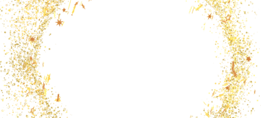 Beyaz arka planda parıldayan altın konfeti yıldızı, olayları kutluyor.