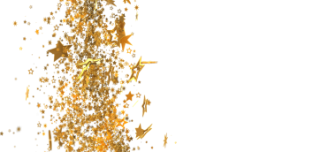 Beyaz Arkaplanda Altın Yıldız Konfeti: Kutlama ve Neşe