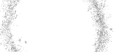 Beyaz Arkaplanda Parlayan Gümüş Yıldız Konfeti Sınırı