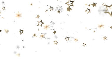 Altın Yıldızlar ve Kar Taneleri Noel için Soyut Arkaplan