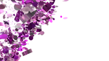 Kutlamalar ve etkinlikler için soyut mor konfeti arka planı