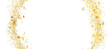 Beyaz Arkaplanda Altın Yıldız Konfeti: Kutlama Tasarımı