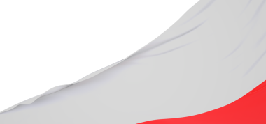 Beyaz ve kırmızı renkte Polonya bayrağı sallamak vatanseverliği temsil ediyor..