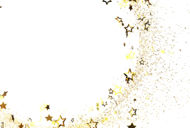 Beyaz Arkaplanda Kutlama İçin Parlayan Altın Yıldızlar Konfeti