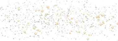 Parlayan yıldız konfeti arka planı, mükemmel kutlama teması