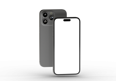 Boş Ekran Modeli, Teknoloji ve İletişim Konsepti ile Modern Akıllı Telefon