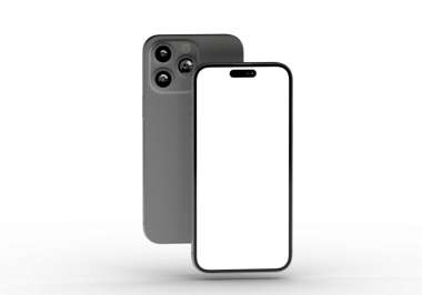 Boş Ekran Görüntüsü ile Modern Akıllı Telefon: Reklamlar için Mockup