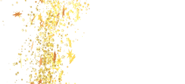 Beyaz zemin üzerinde altın yıldız konfetisi kutlama tasarımları için mükemmel