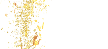 Kutlama için Beyaz Arkaplanda Parlayan Altın Yıldızlar