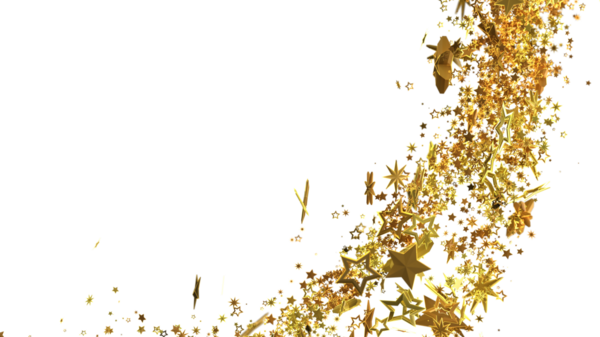 Beyaz Arkaplanda Altın Yıldızlı Parçacıklar, Lüks, Kutlama