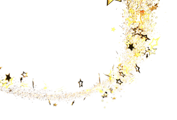 Altın Yıldızlı Girdap: Beyaz Üzerine Parlayan Soyut Arkaplan