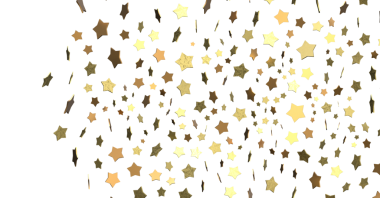 Beyaz üzerinde altın rengi şekilleri olan soyut yıldız arkaplan tasarımı