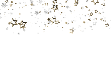 Altın Yıldız ve Kar Tanesi Konfeti Beyaz Arkaplanda Düşüyor
