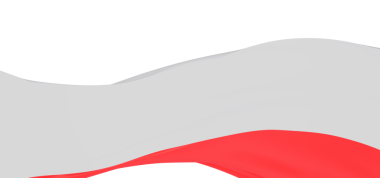 Beyaz Alan ve Kırmızı Element ile Soyut Renk Dalgaları