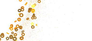 Yüzen Çember Şekilleri ve Parıltısıyla Soyut Arkaplan