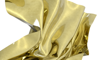 Beyaz Arkaplanda Zarif Soyut Parlak Altın Kumaş Dokusu