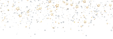 Altın Yıldız ve Kar Tanesi Konfeti Kutlama İçin Beyaz Arkaplanda