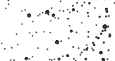 Beyaz arka planda dağınık siyah dairelerin soyut çizimi