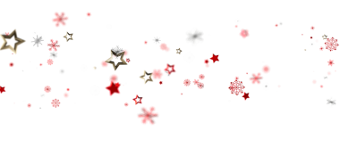 Beyaz Arkaplanda Şenlikli Yıldızlar ve Kar Taneleri