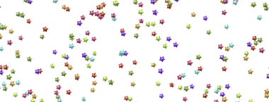 Renkli Yıldız Konfeti Beyaz Arkaplana Karşı Dağılmış, Kutlama Kavramı