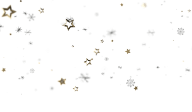 Festivalsel Arkaplan: Beyaz Üzerine Yıldızlar ve Kar Taneleri