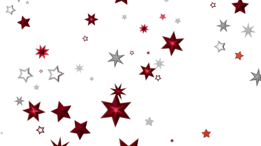 Bayram dekorasyonu için beyaz arkaplanda şenlikli yıldız deseni tasarımı