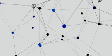Çizgilerin ve kürelerin soyut ağı, bağlantı konsepti