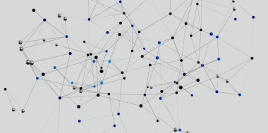 Birbirine bağlı nokta ve çizgilerden oluşan soyut ağ, iletişim kavramı