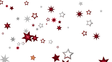 Kırmızı ve Gümüş Yıldızlı Gece Gökyüzü Kutlaması Arkaplanı