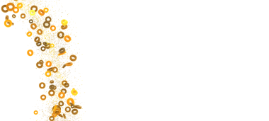 Beyaz arkaplanda soyut sarı ve kahverengi daireler, tasarım.