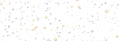 Altın Yıldızlı Şenlik Arkaplanı ve Beyazlı Gümüş Kar Taneleri