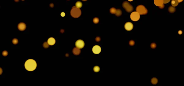 Altın Bokeh Işıkları Arkaplan Dokusu