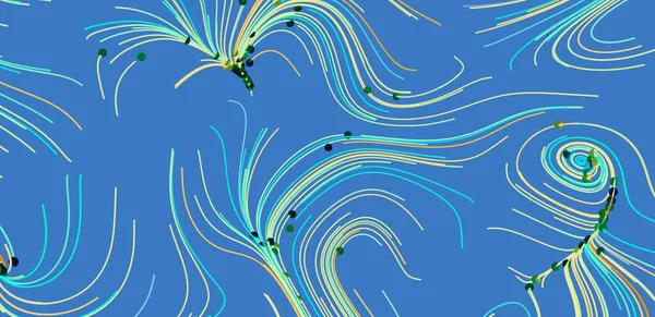Soyut Girdap Çizgileri Deseni