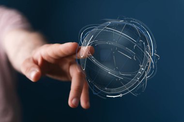 Dijital dünya bağlantısı küresel ağ veri aktarım teknolojisi