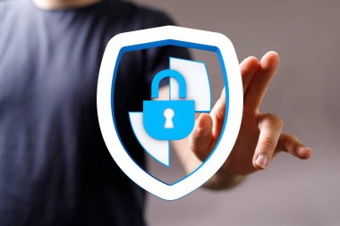 Dijital verilerin korunması: Güvenli internet bağlantısı veya siber güvenlik kavramı