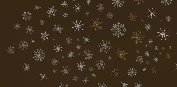 Winter Snowflake Background: Christmas Holiday Season Design