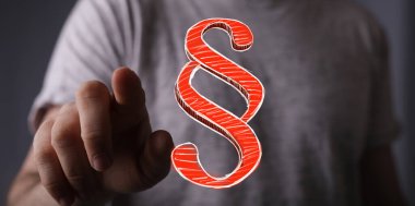 Dijital Paragraf Simgesi Elle Seçme Simgesi Simgesi