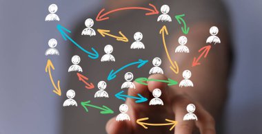 Ağ, Bağlantı, İşbirliği, İş, Takım, Sosyal Medya, Grup, İletişim, İletişim, Küresel, Strateji, Büyüme, Digi