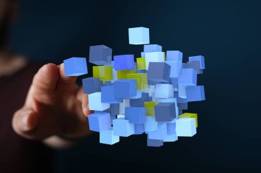 3D Veri Küpleriyle El Etkileşimi