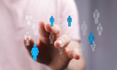 Dokunuş ve sosyal medya ile insan ağı bağlantısı