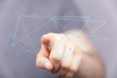 Global Ağ Bağlantısı Teknolojisi Konsepti