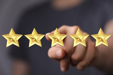 Kaliteyi Belirlemek İçin Beş Altın Yıldızlı Müşteri Beğeni